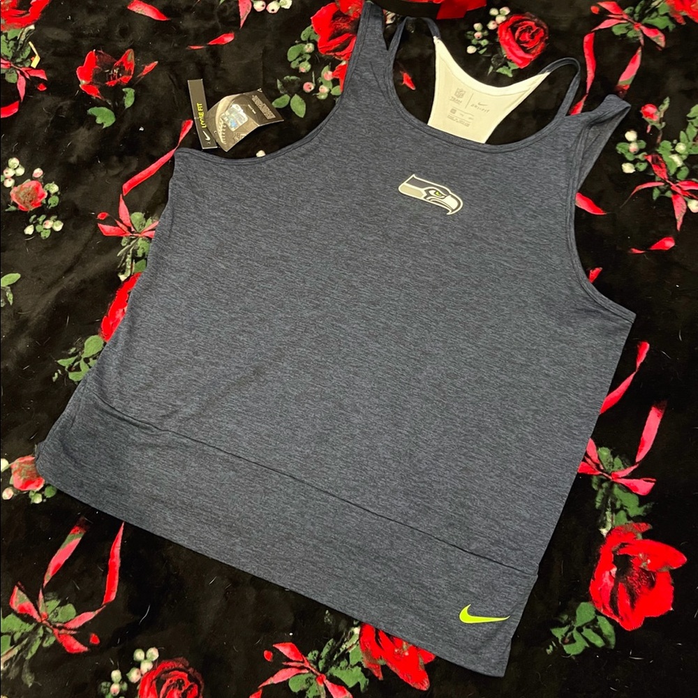 NFL Team Apparel Seahawks Workout Tank XXL